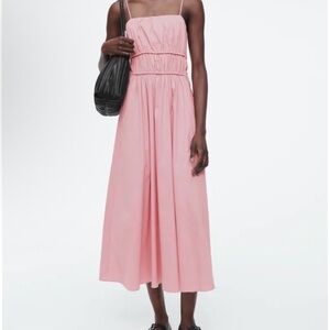 COS pink elegant Midi Dress